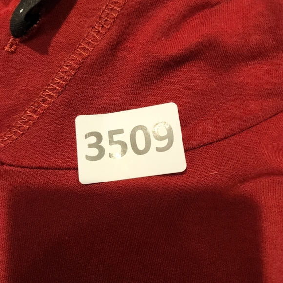 PURE Esscense Women's Burgundy Hooded Relaxed Fit sweater Fits L - Picture 13 of 13